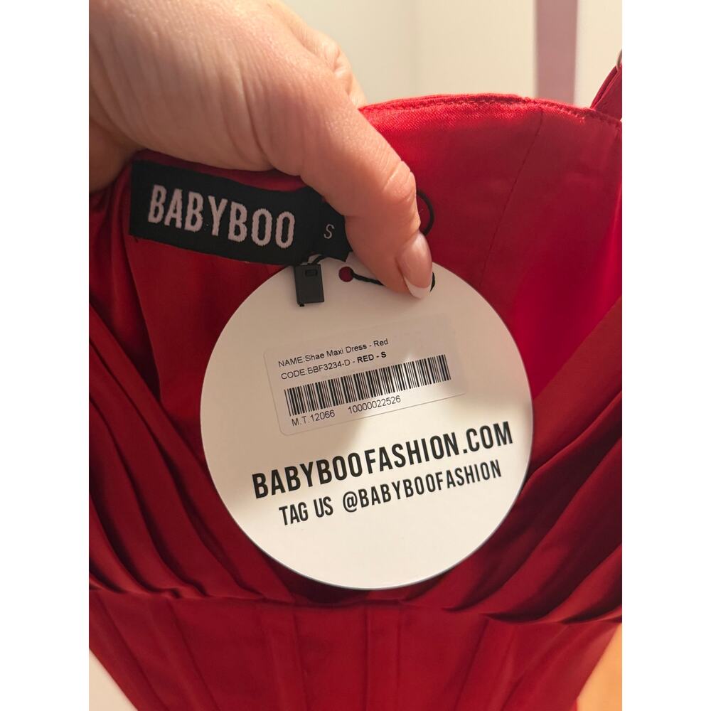 NEW Babyboo SHAE MAXI DRESS - RED Size Small - Picture 5 of 6